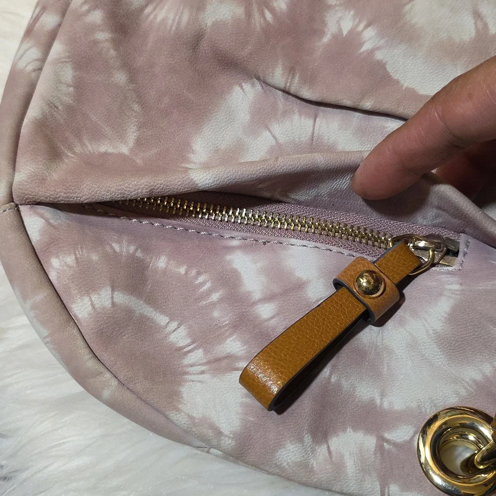 Vince Camuto Leather Tie-Dye Crossbody Bag - Picture 15 of 16